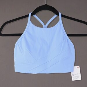 Lululemon Sports Bra Flow Y Wrap Front High Neck